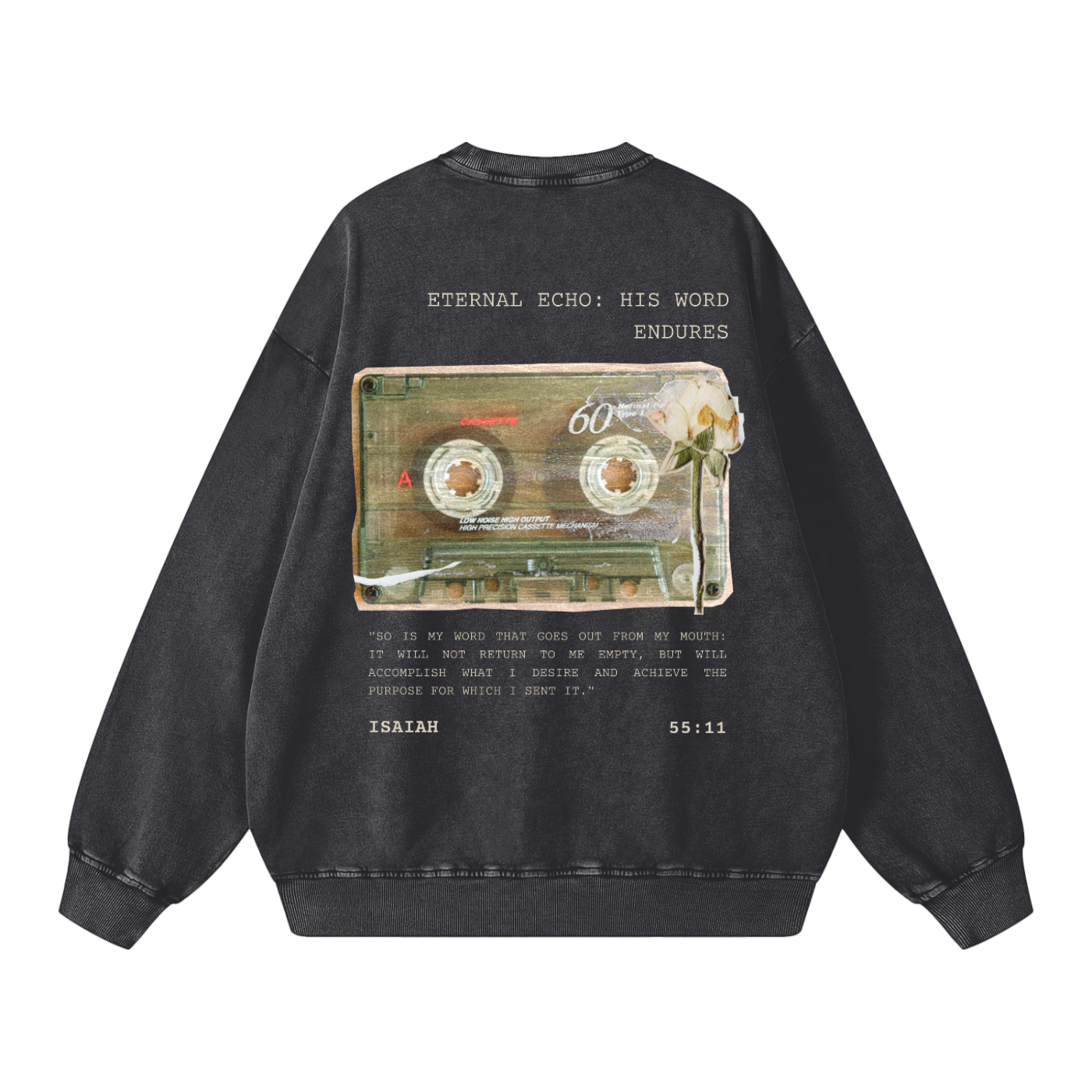 Eternal Echo Acid Wash Oversize Sweatshirt