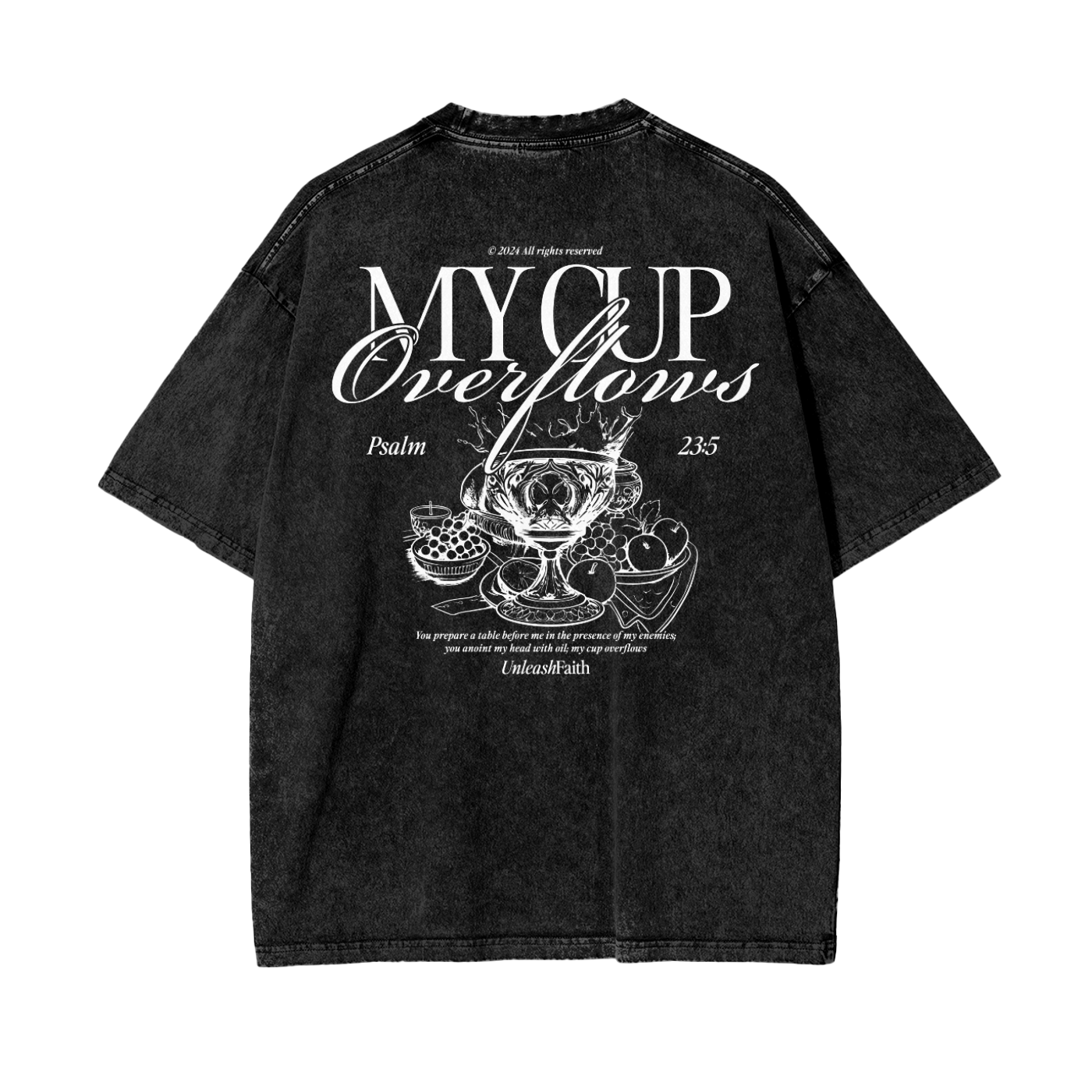 My Cup Overflows Oversize Snow Washed T-Shirt