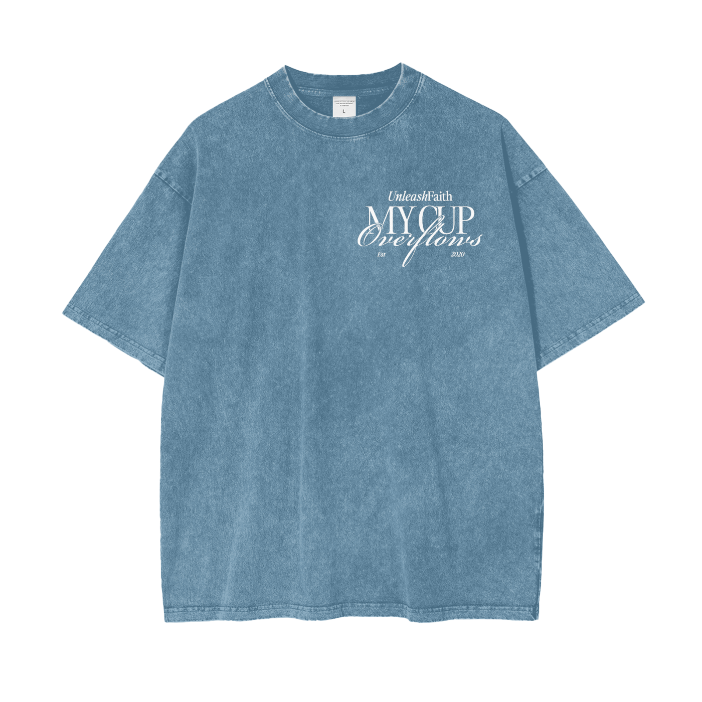 My Cup Overflows Oversize Snow Washed T-Shirt