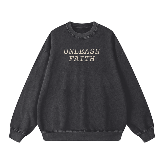 Eternal Echo Acid Wash Oversize Sweatshirt