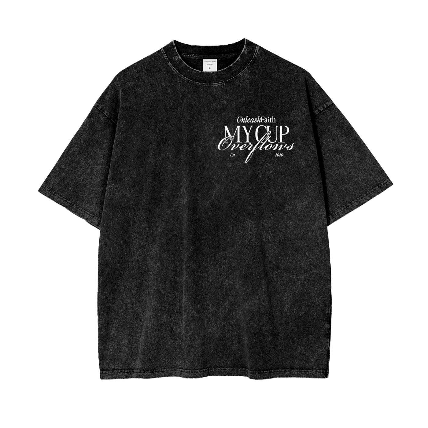 My Cup Overflows Oversize Snow Washed T-Shirt