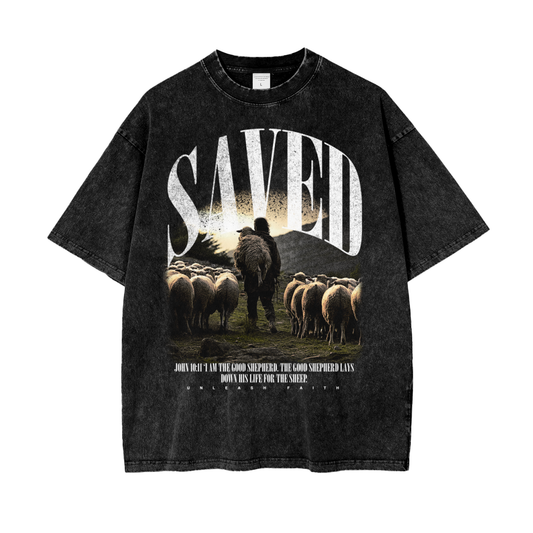 Saved Oversize Snow Washed T-Shirt